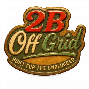 REtro garage style 2BoffGrid Sticker